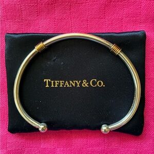 Tiffany & Co. Silver Bracelet with Gold Accents